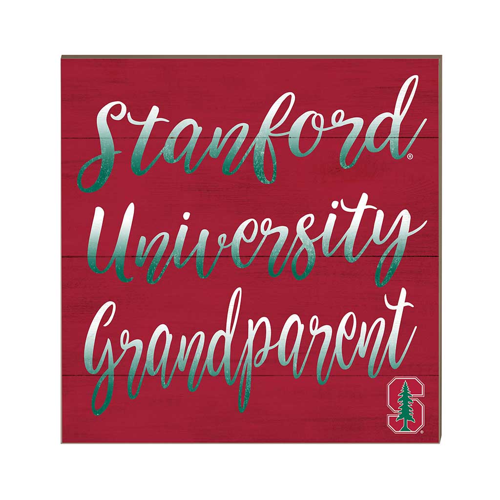 10x10 Team Grandparents Sign Stanford Cardinal color