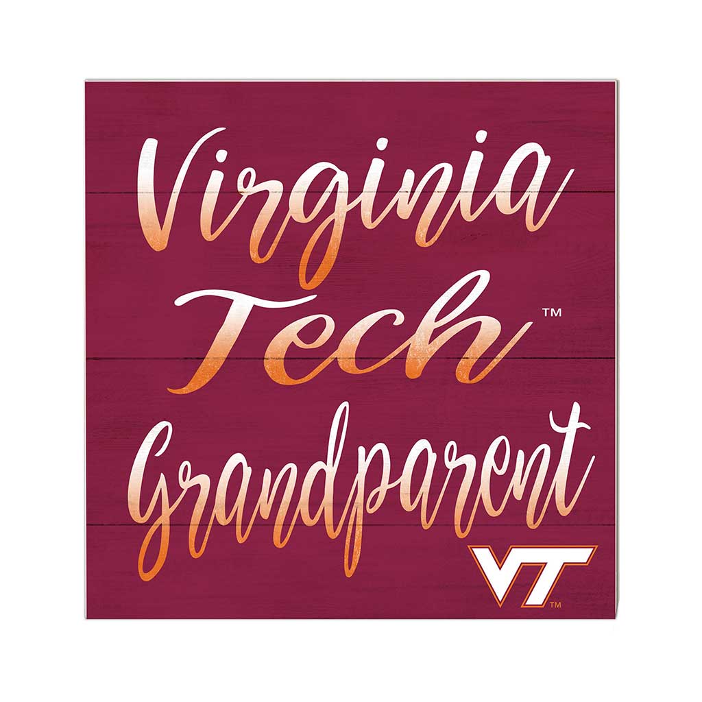 10x10 Team Grandparents Sign Virginia Tech Hokies