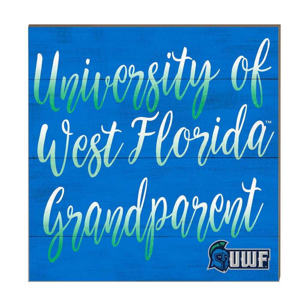 10x10 Team Grandparents Sign West Florida University Argonauts