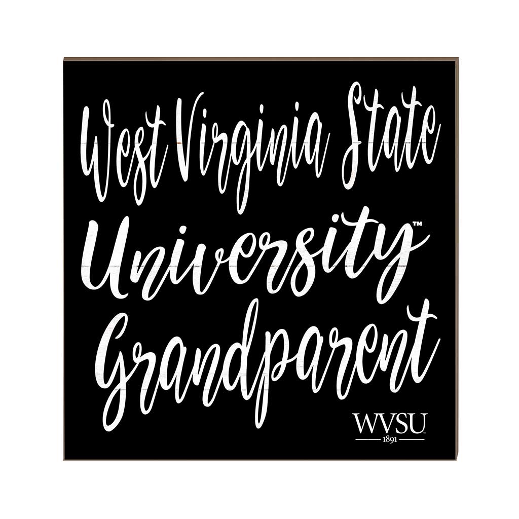 10x10 Team Grandparents Sign West Virginia State Yellow Jackets