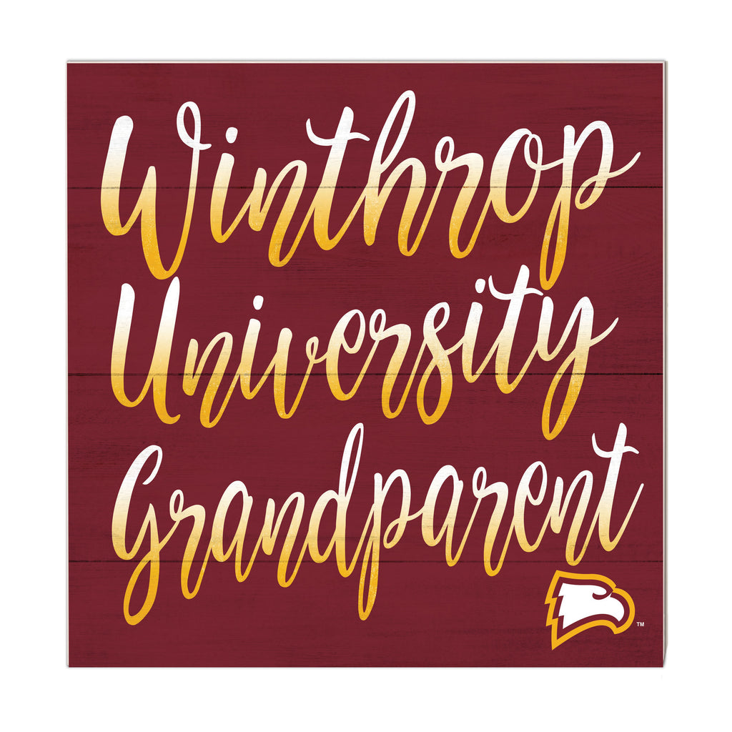 10x10 Team Grandparents Sign Winthrop Eagles