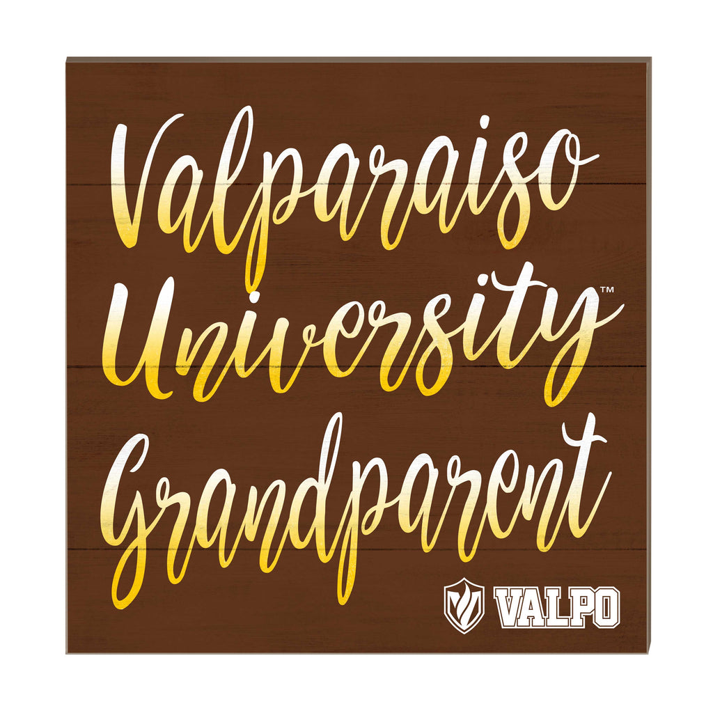 10x10 Team Grandparents Sign Valparaiso University Beacons