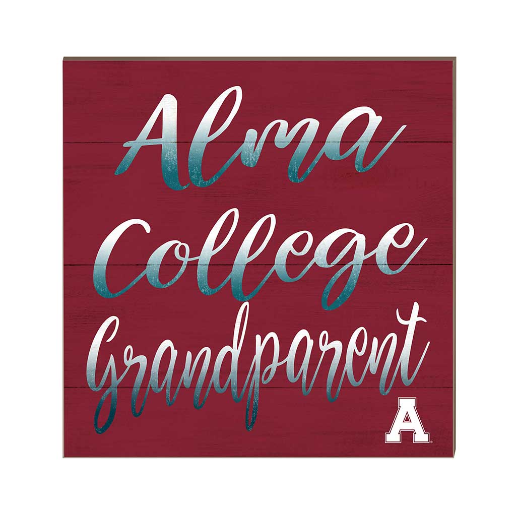 10x10 Team Grandparents Sign Alma College