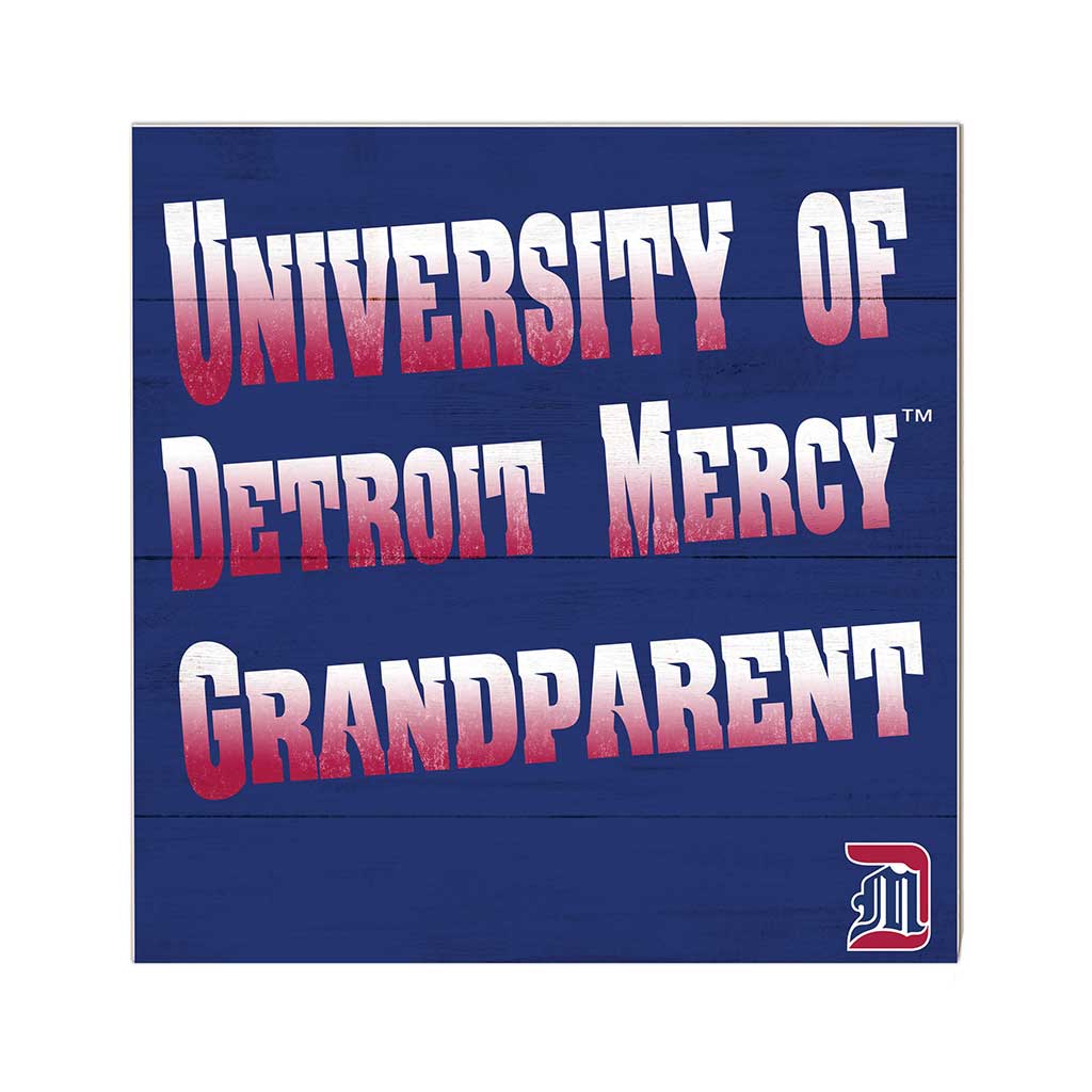 10x10 Team Grandparents Sign Detroit Mercy Titans