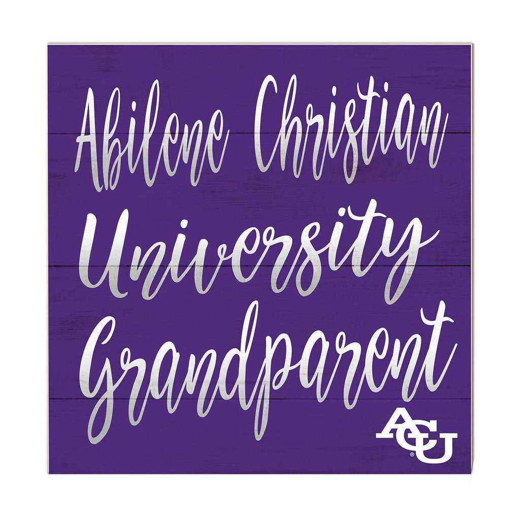 10x10 Team Grandparents Sign Abilene Christian Wildcats