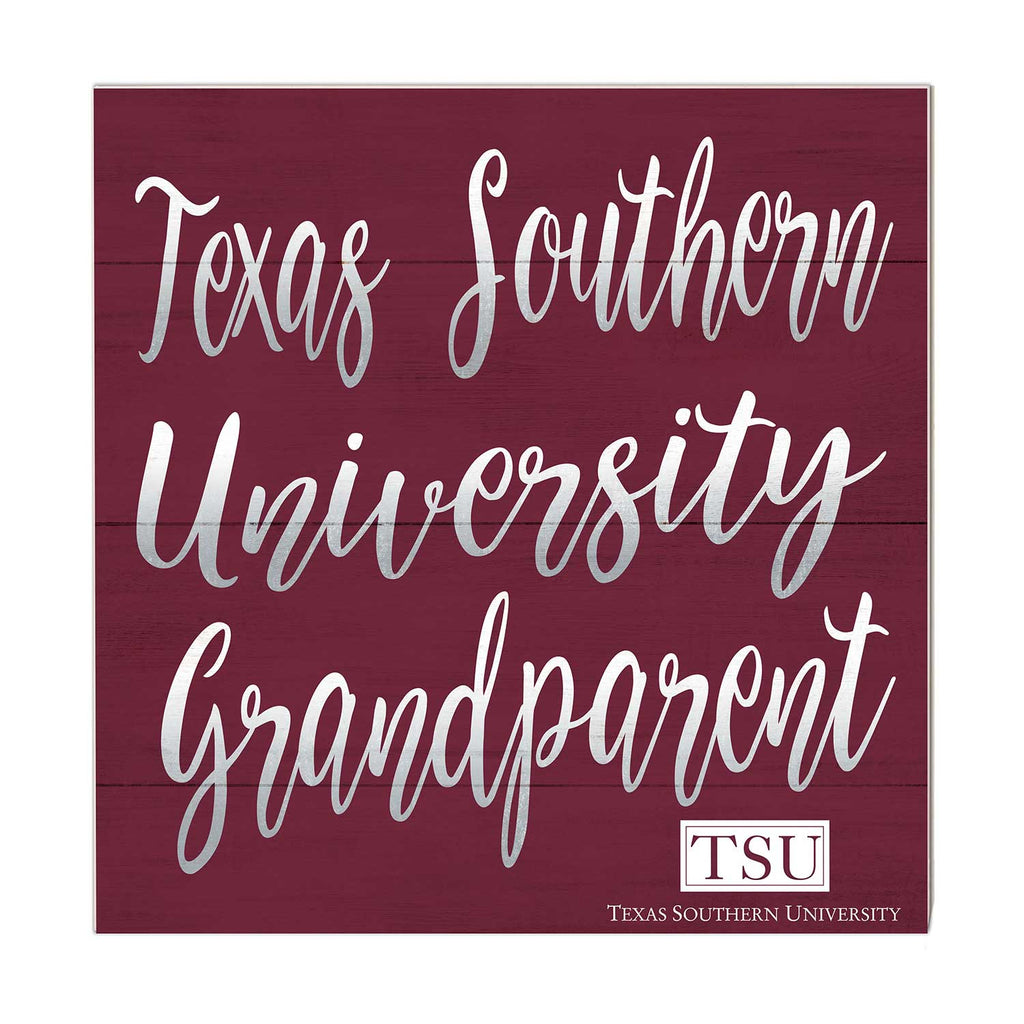 10x10 Team Grandparents Sign Texas Southern Tigers