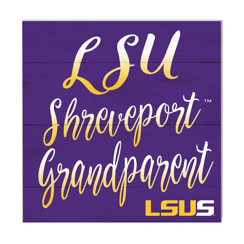 10x10 Team Grandparents Sign Louisiana State University at Shreveport Pilots