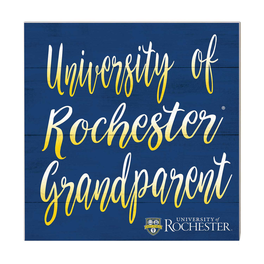 10x10 Team Grandparents Sign University of Rochester Yellowjacket