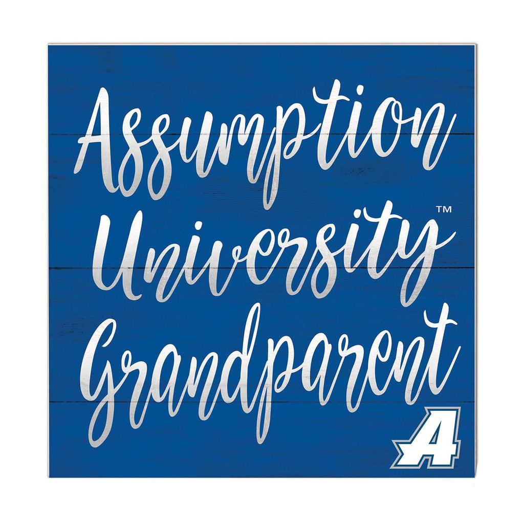 10x10 Team Grandparents Sign Assumption College GREYHOUNDS