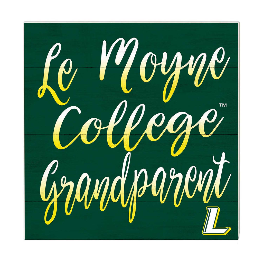 10x10 Team Grandparents Sign Le Moyne College DOLPHINS