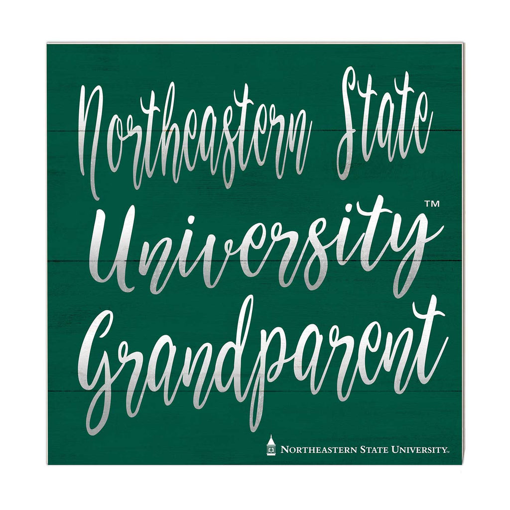 10x10 Team Grandparents Sign Northeastern State University Riverhawks