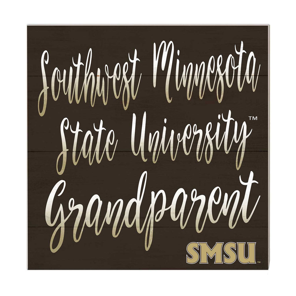10x10 Team Grandparents Sign Southwest Minnesota State University Mustangs