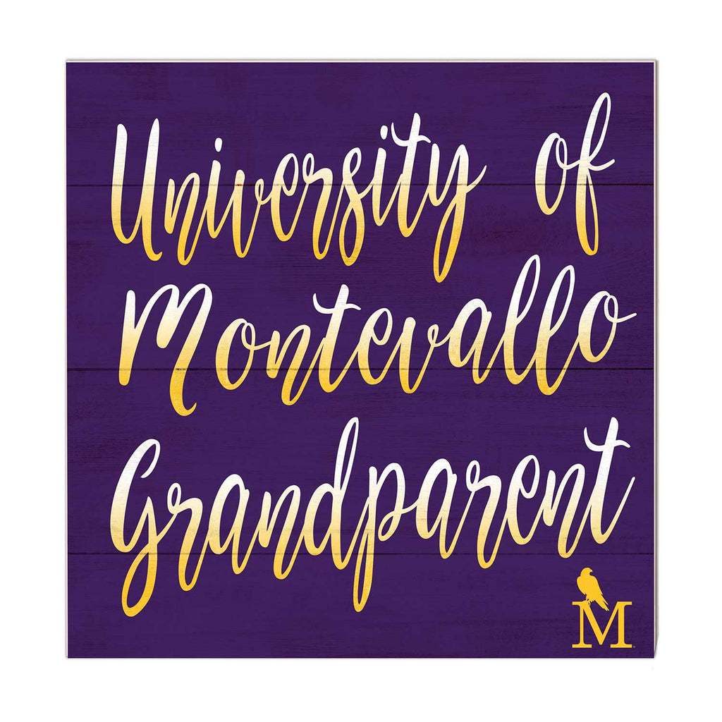 10x10 Team Grandparents Sign University of Montevallo Falcons