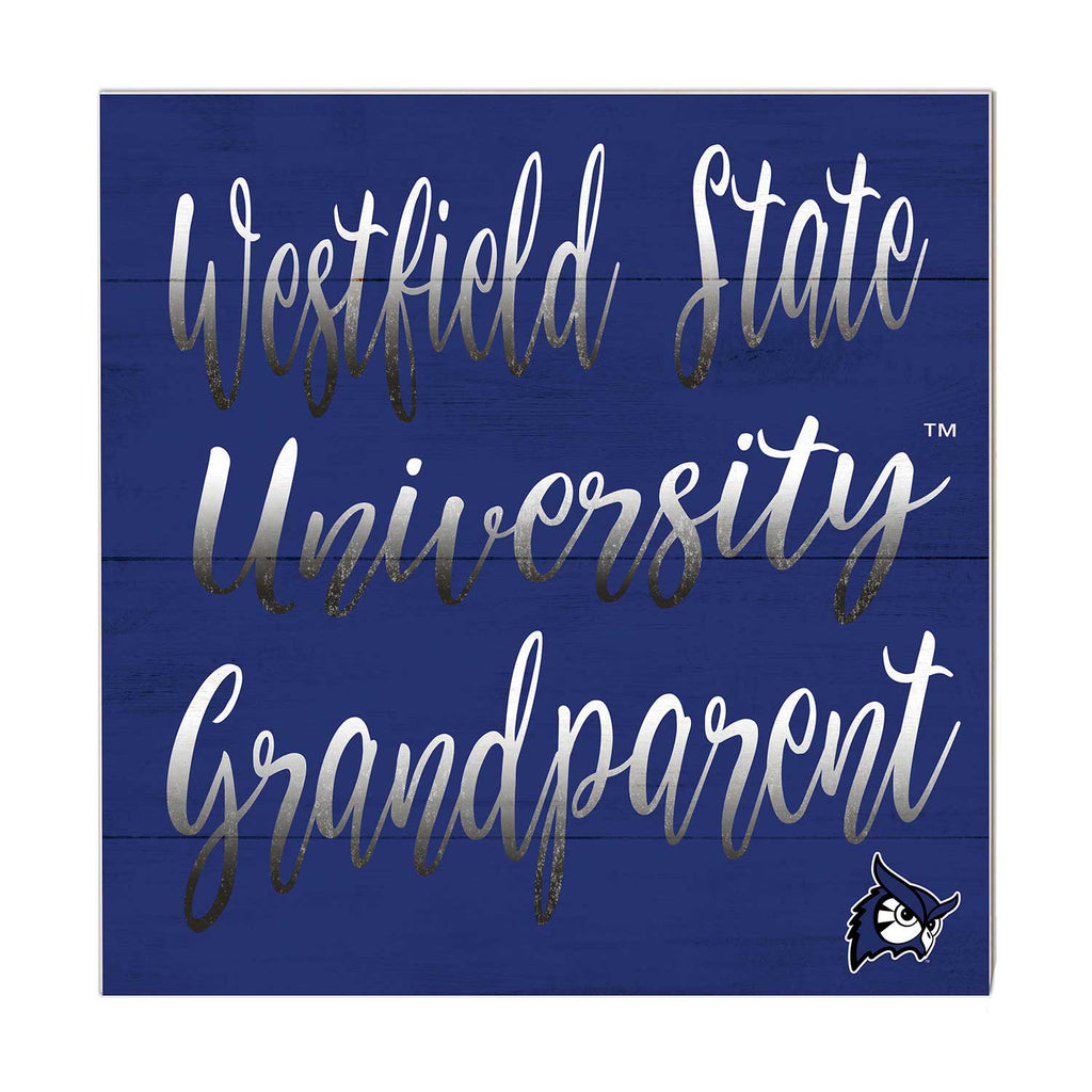 10x10 Team Grandparents Sign Westfield State University Owls