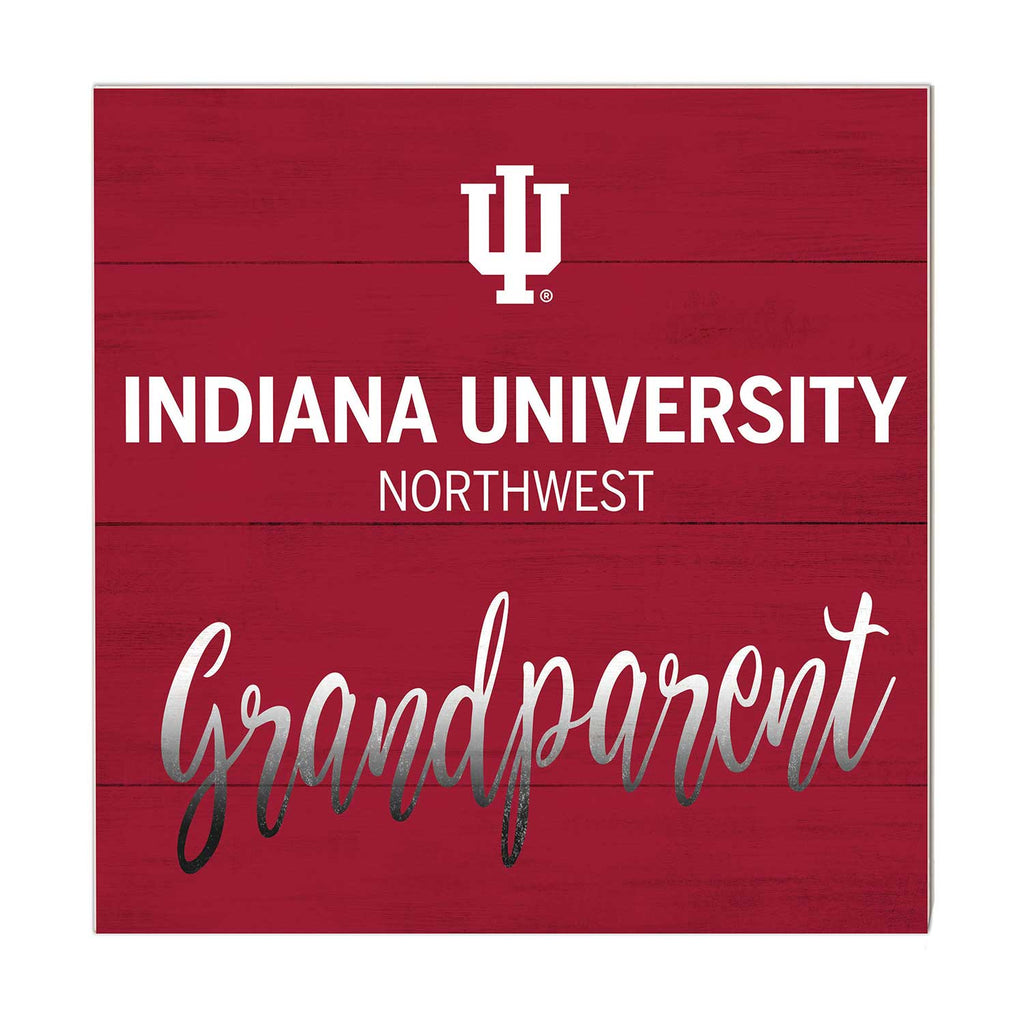 10x10 Team Grandparents Sign Indiana University Northwest Redhawks
