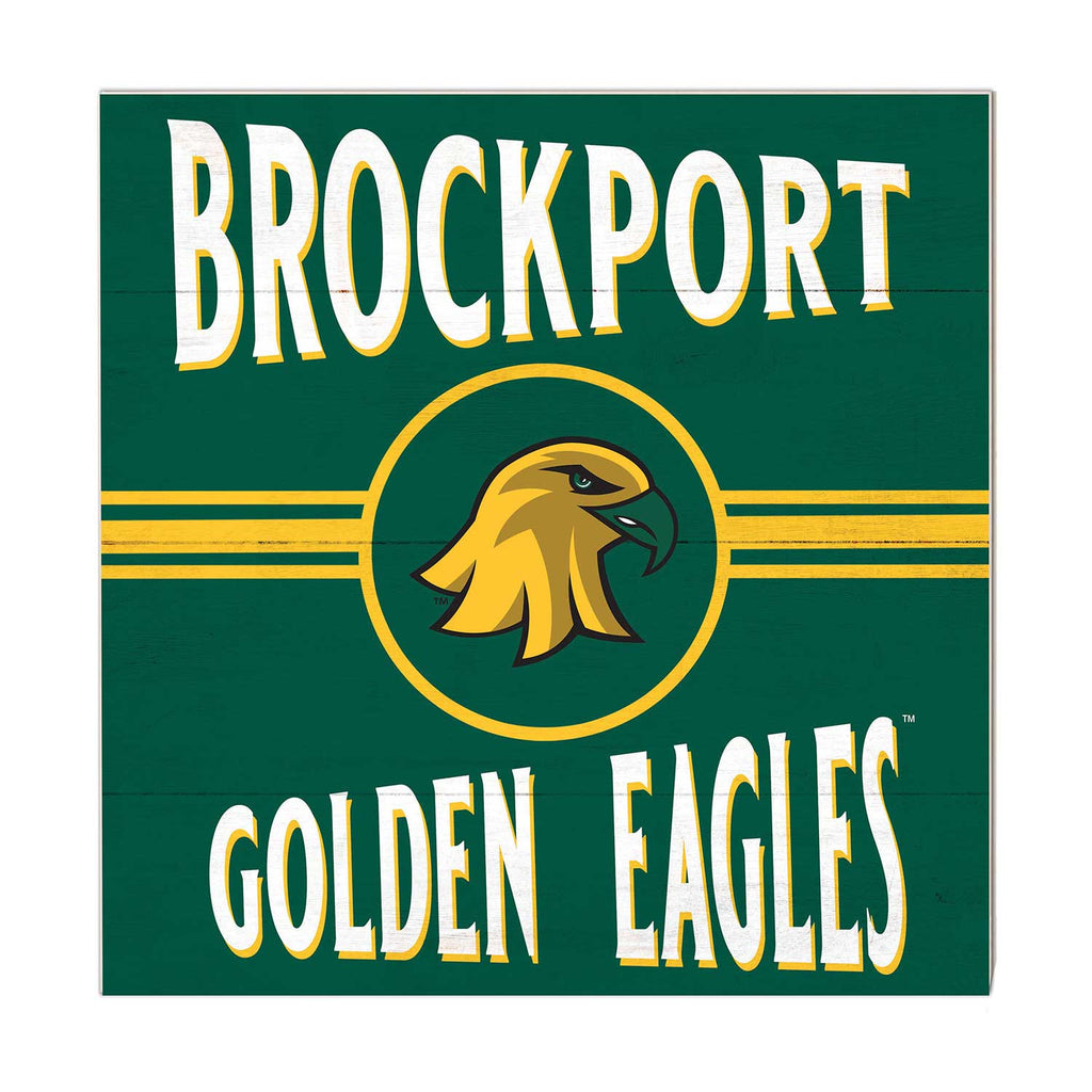 10x10 Retro Team Sign College at SUNY Brockport Golden Eagles