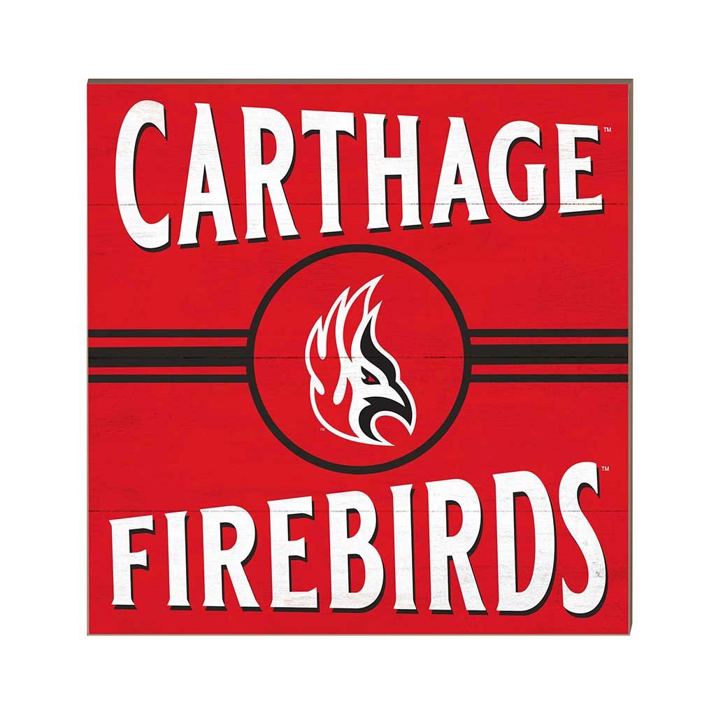 10x10 Retro Team Sign Carthage College Red Men/Lady Reds