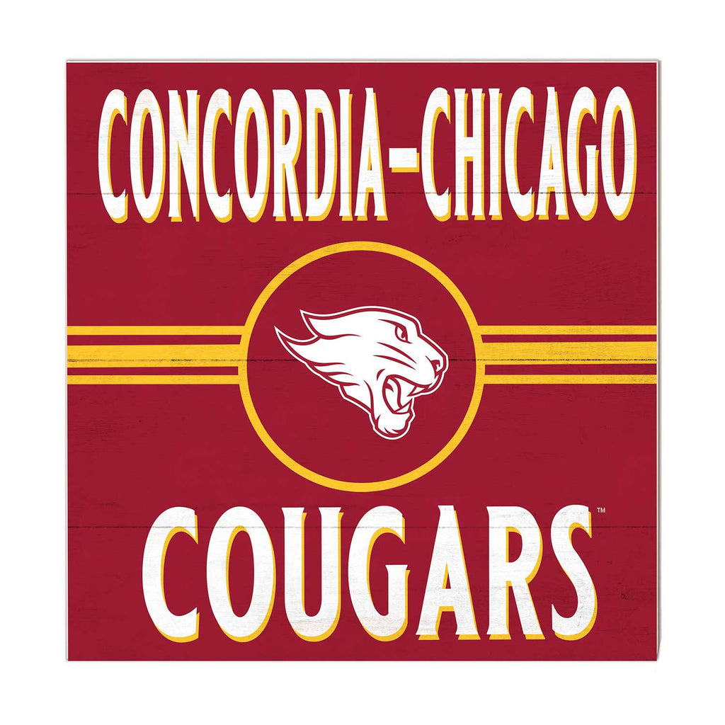 10x10 Retro Team Sign Concordia University - Chicago Cougars