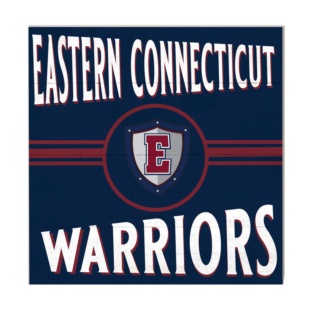 10x10 Retro Team Sign Eastern Connecticut State University Warriors