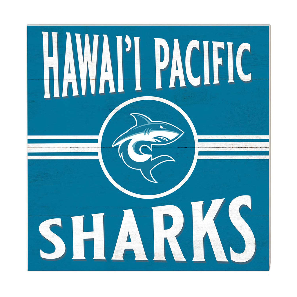 10x10 Retro Team Sign Hawaii Pacific University Sharks