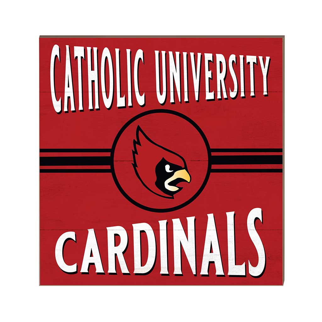 10x10 Retro Team Sign The Catholic University of America Cardinals