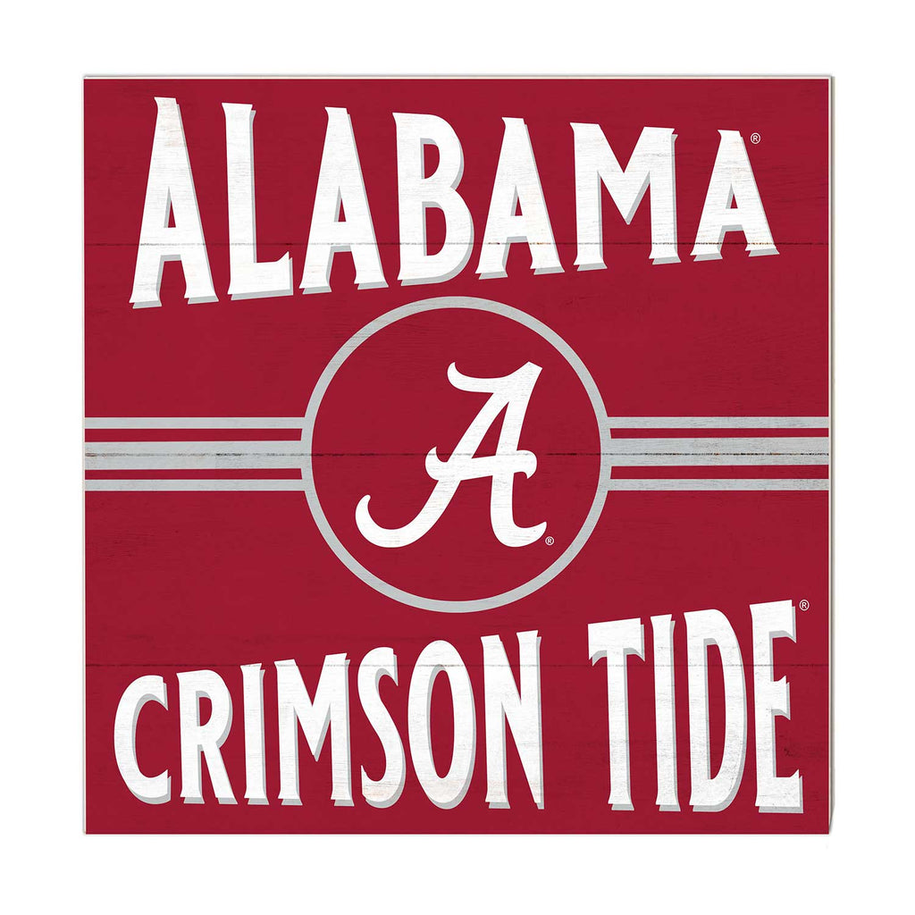 10x10 Retro Team Sign Alabama Crimson Tide