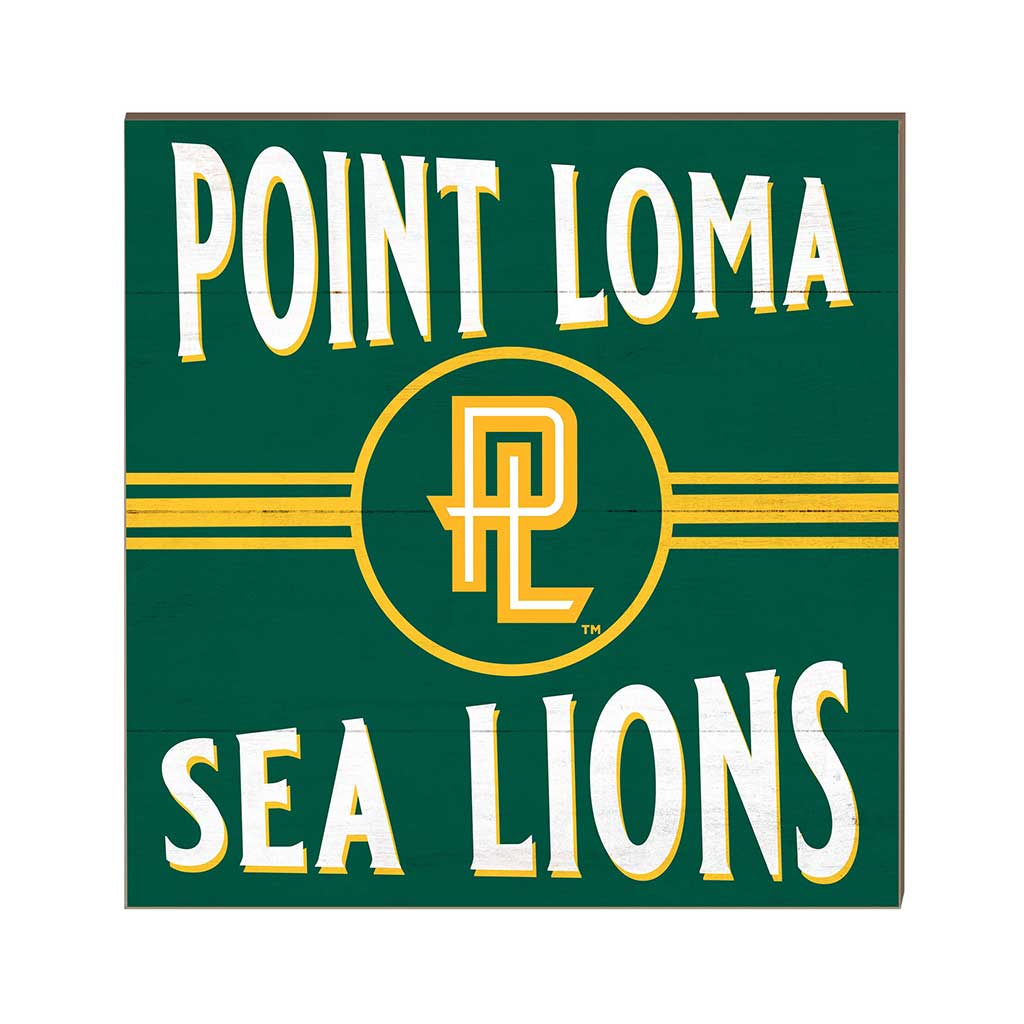 10x10 Retro Team Sign Point Loma Zarene University Sea Lions