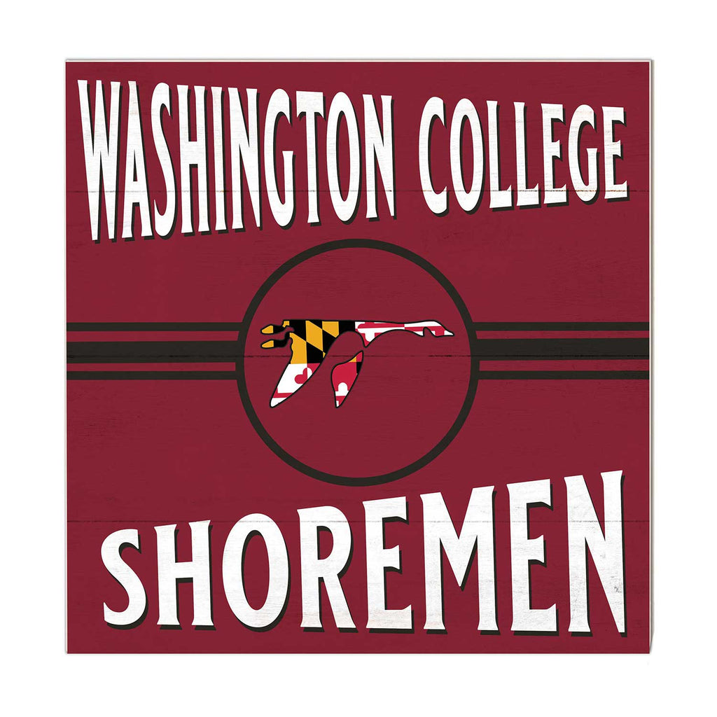 10x10 Retro Team Sign Washington College Shoremen/Shorewomen