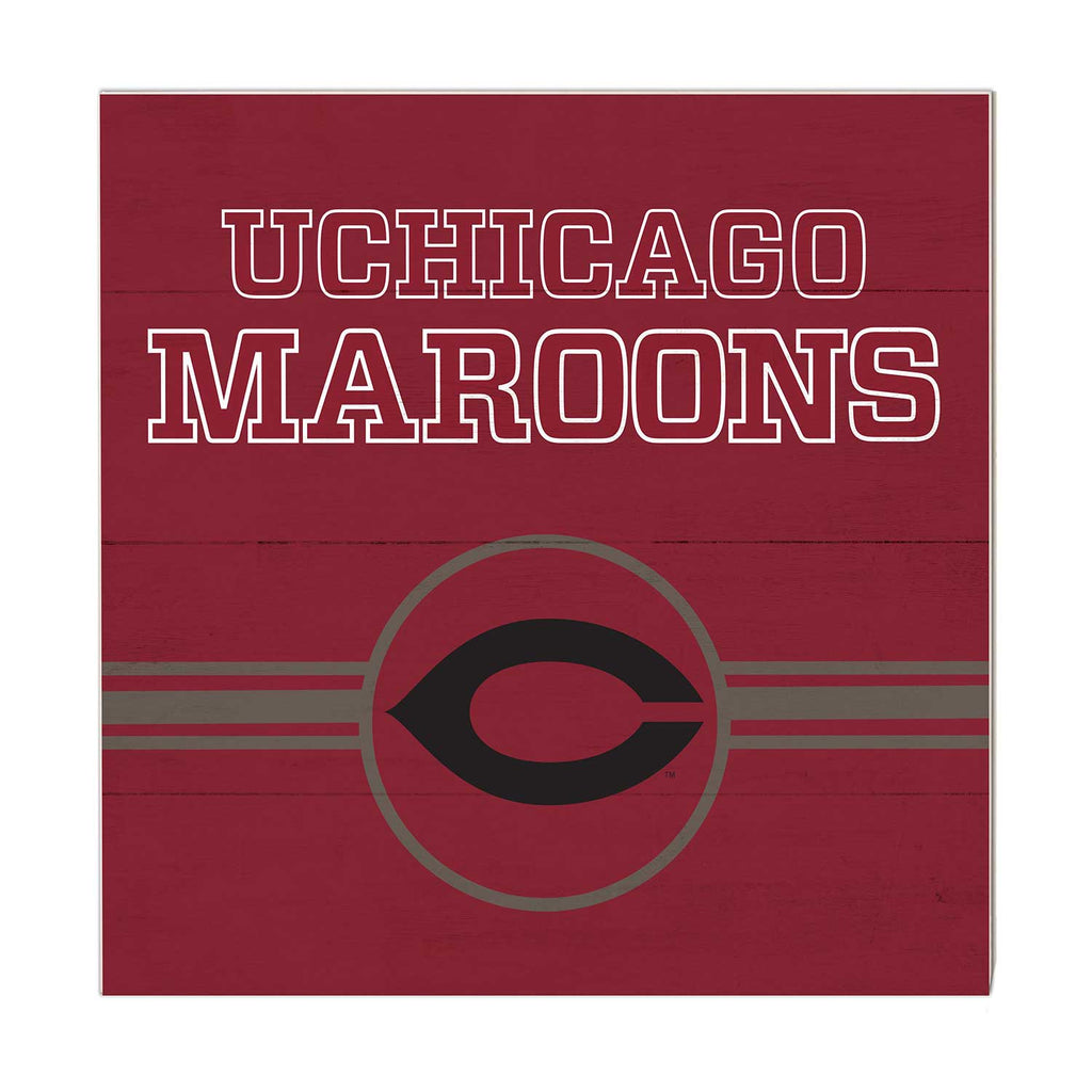 10x10 Retro Team Sign University of Chicago Maroons
