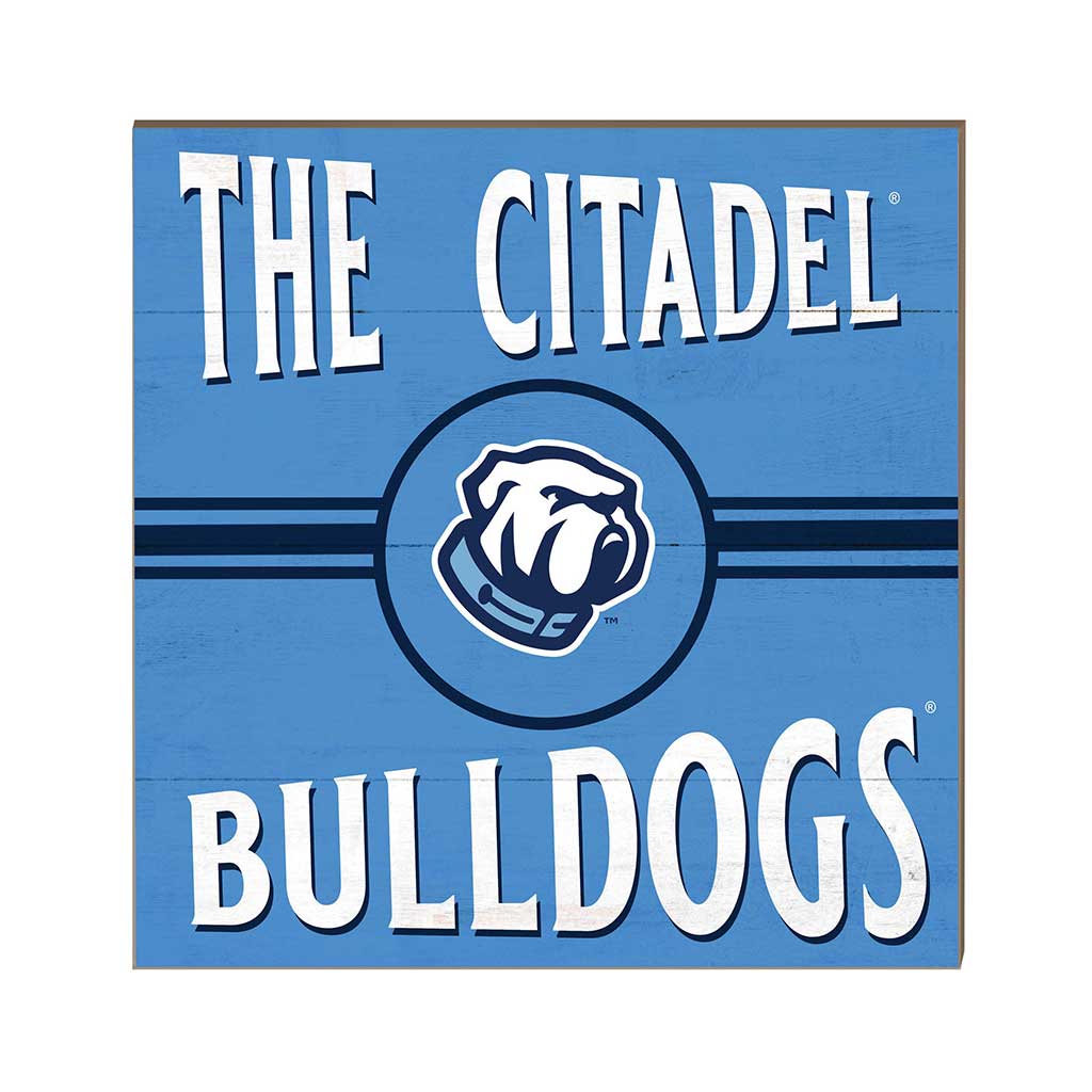 10x10 Retro Team Sign Citadel Bulldogs