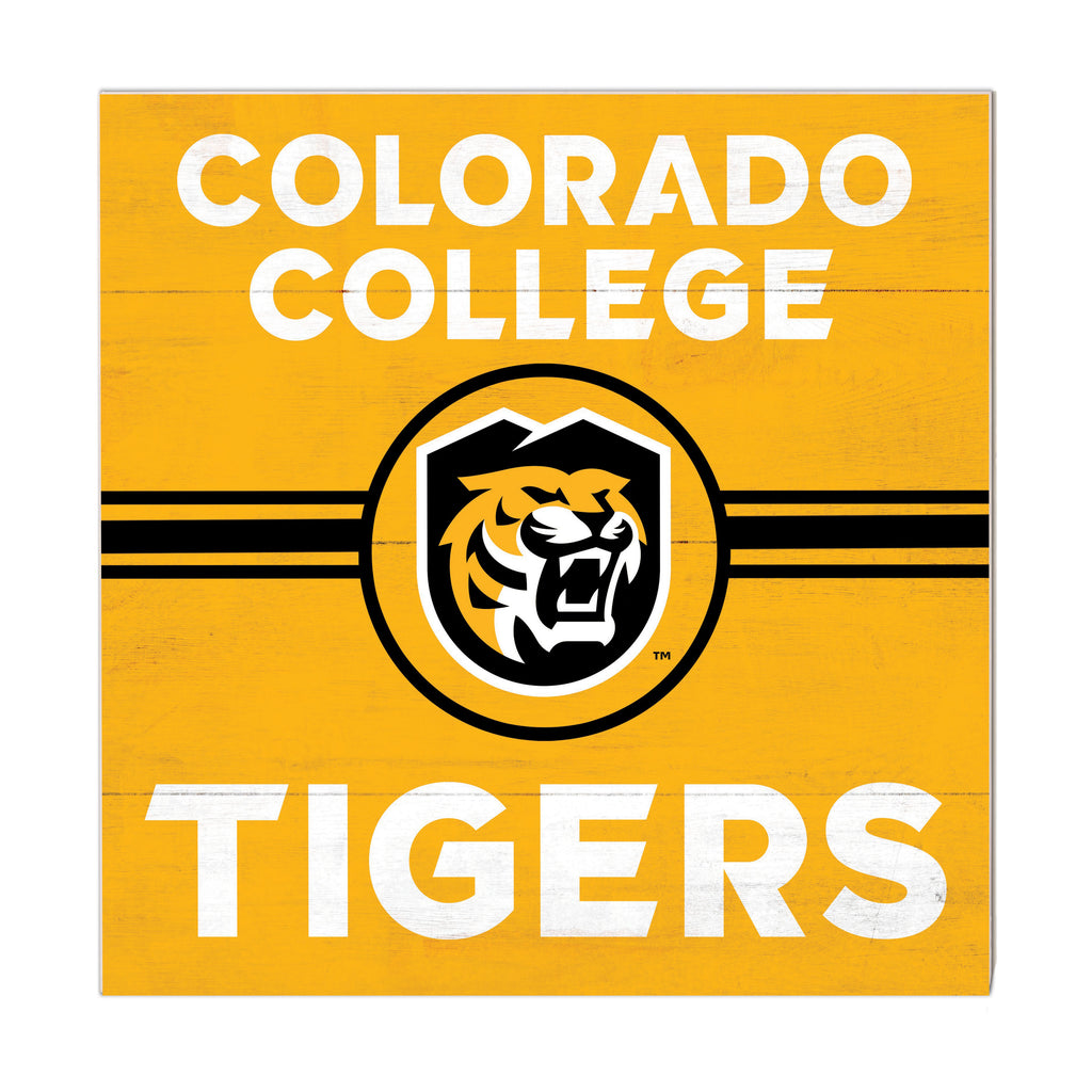 10x10 Retro Team Sign Colorado College Tigers