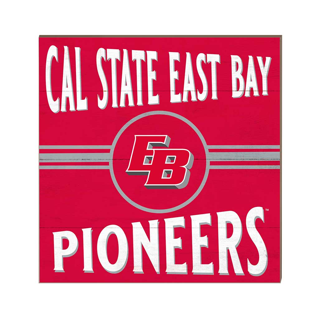 10x10 Retro Team Sign California State East Bay Pioneers
