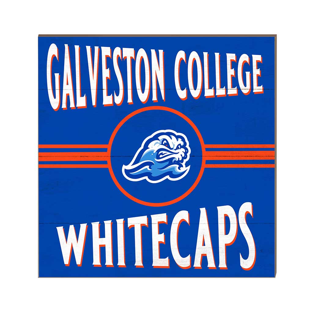 10x10 Retro Team Sign Galveston College Whitecaps
