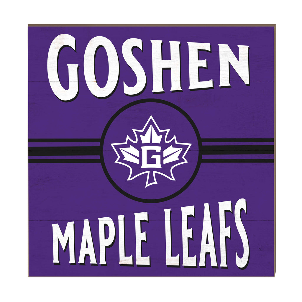 10x10 Retro Team Sign Goshen College Maple Leafs