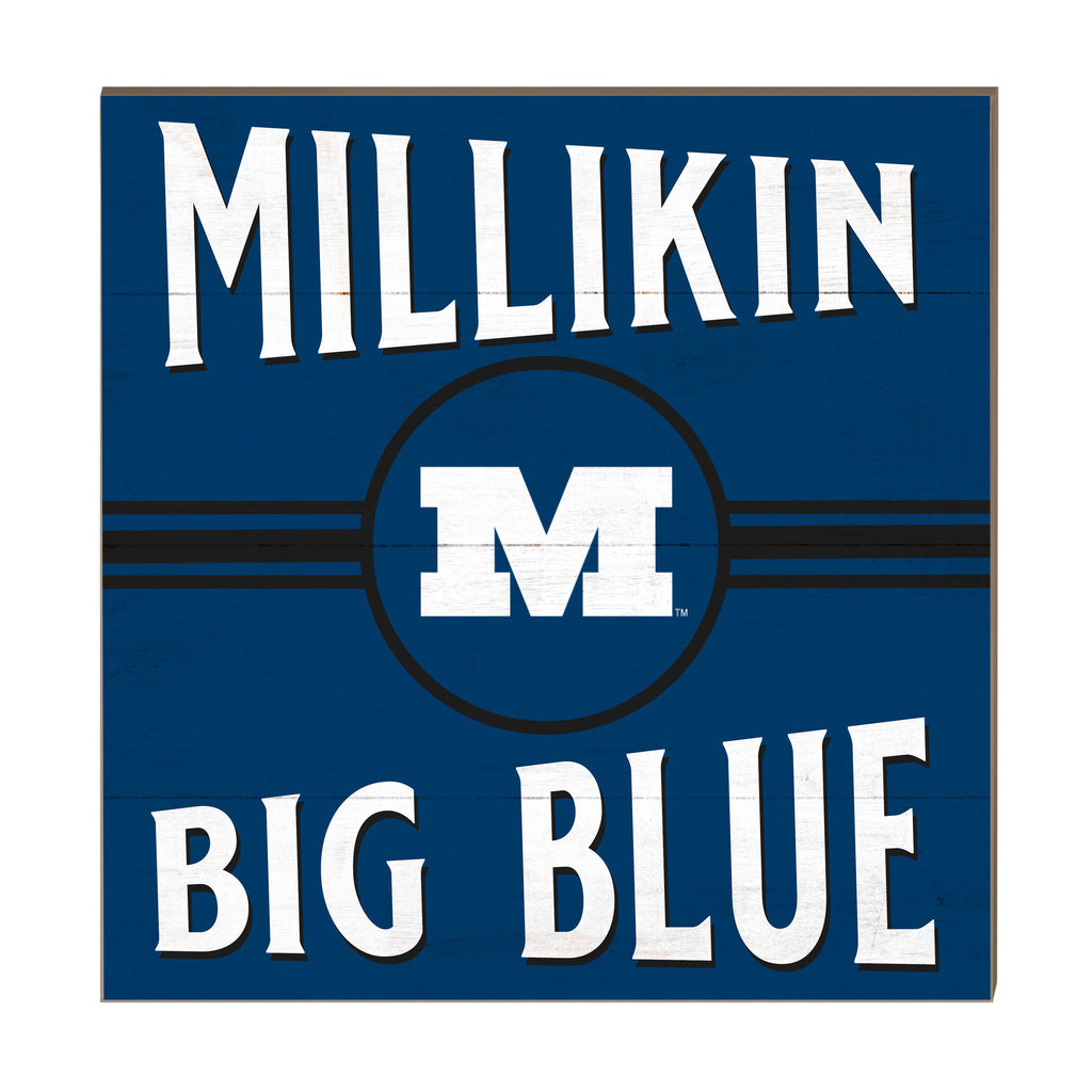 10x10 Retro Team Sign Millikin University Big Blue