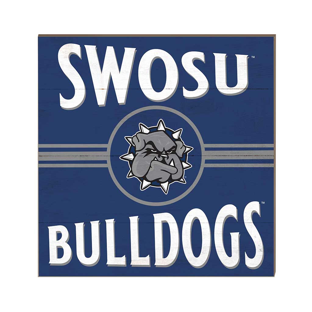 10x10 Retro Team Sign Southwestern Oklahoma State Bulldogs