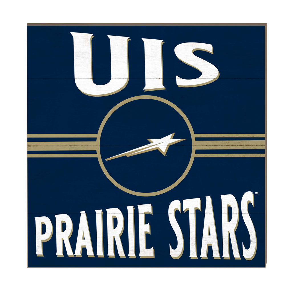10x10 Retro Team Sign University of Illinois Springfield Prairie Stars