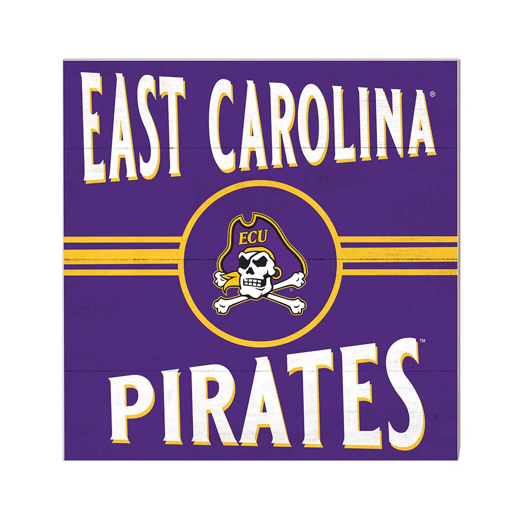 10x10 Retro Team Sign East Carolina Pirates