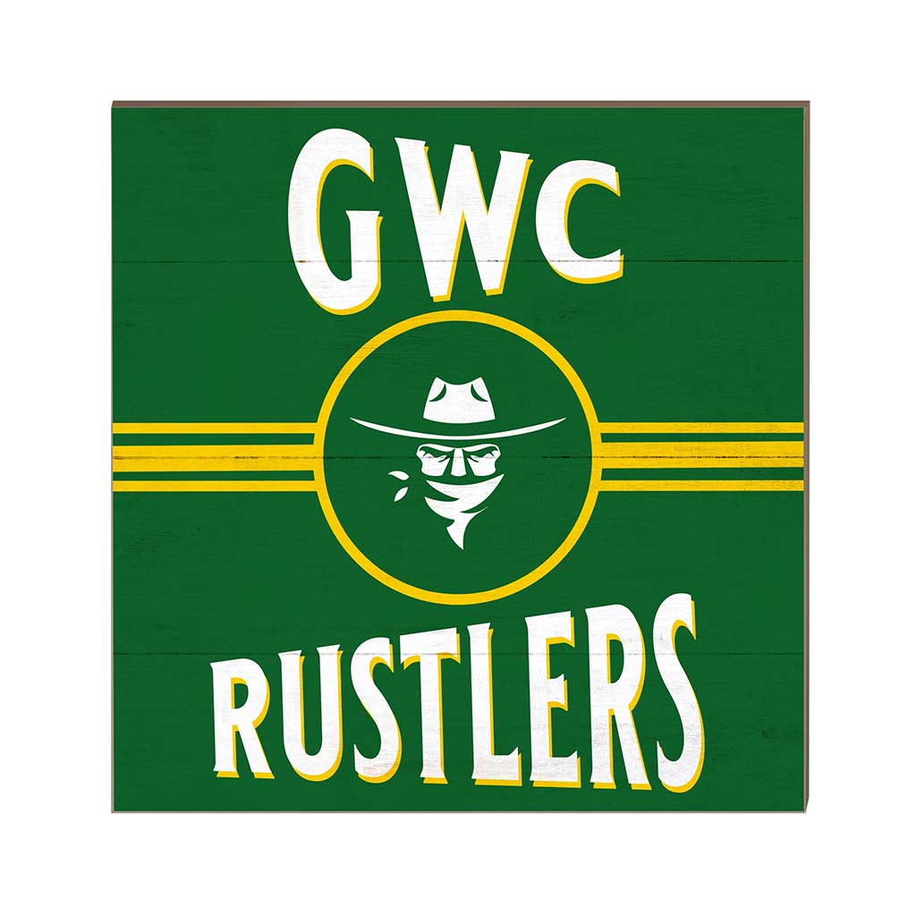 10x10 Retro Team Sign Golden West Coast College Rustlers