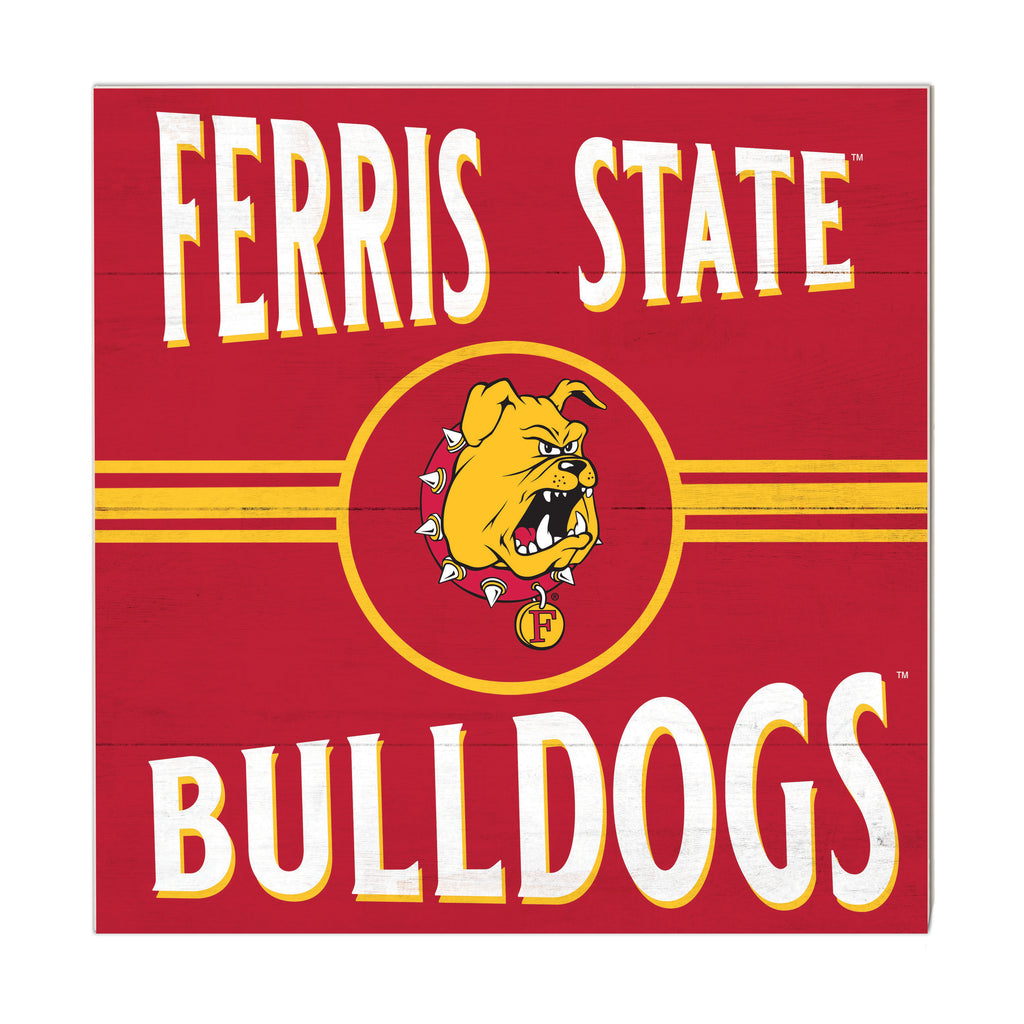 10x10 Retro Team Sign Ferris State Bulldogs
