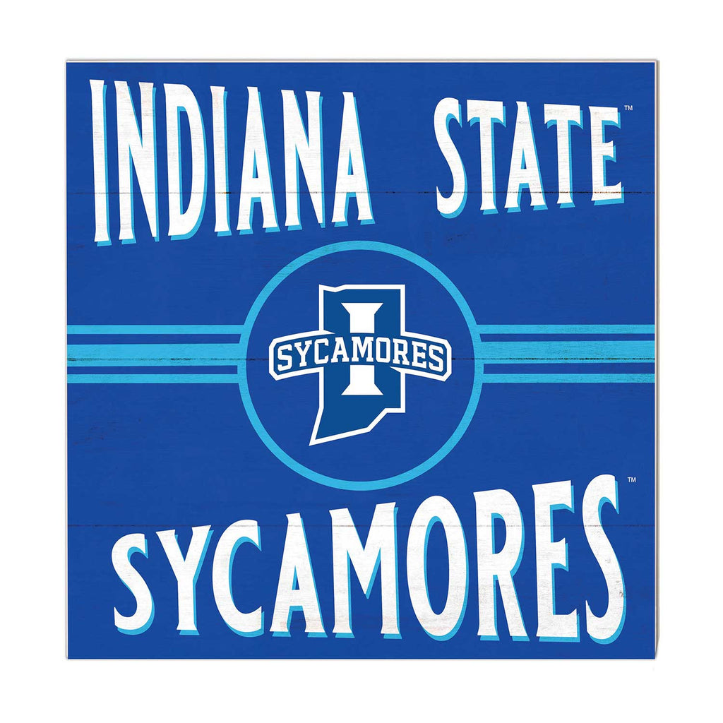 10x10 Retro Team Sign Indiana State Sycamores