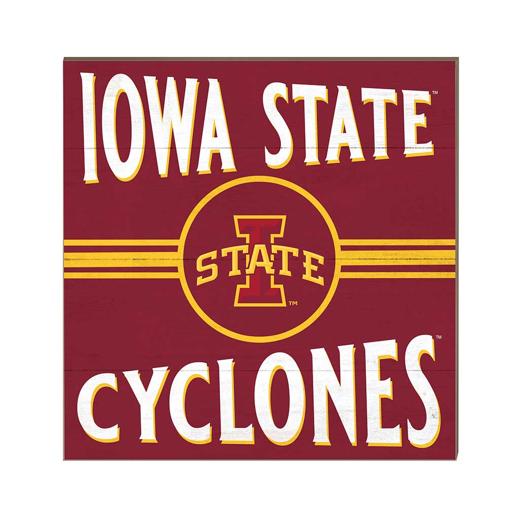 10x10 Retro Team Sign Iowa State Cyclones