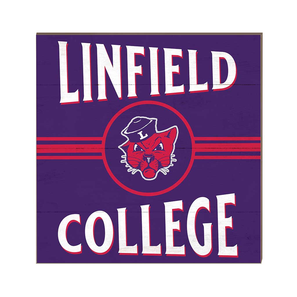 10x10 Retro Team Sign Linfield College Wildcats