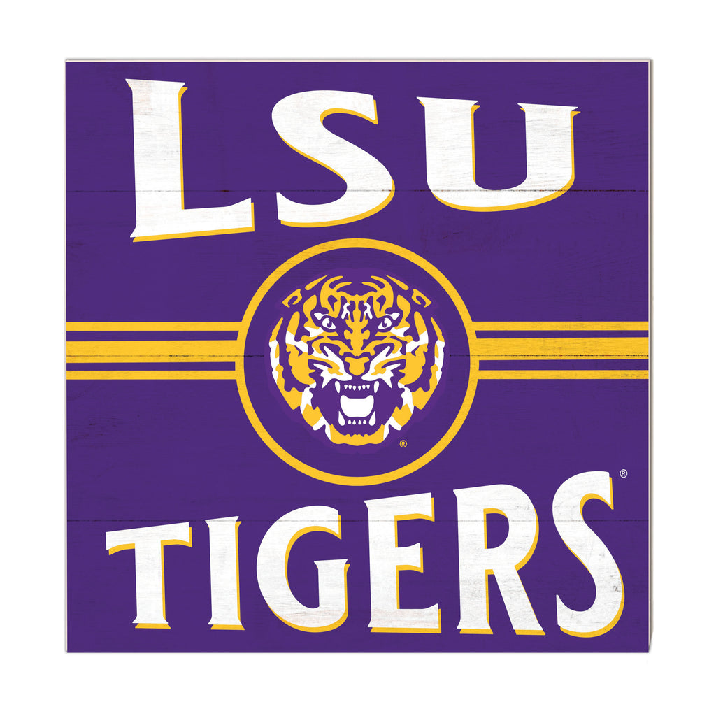 Lsu Address Labels 10x10 Retro Team Sign LSU Fighting Tigers – KH SPORTS FAN