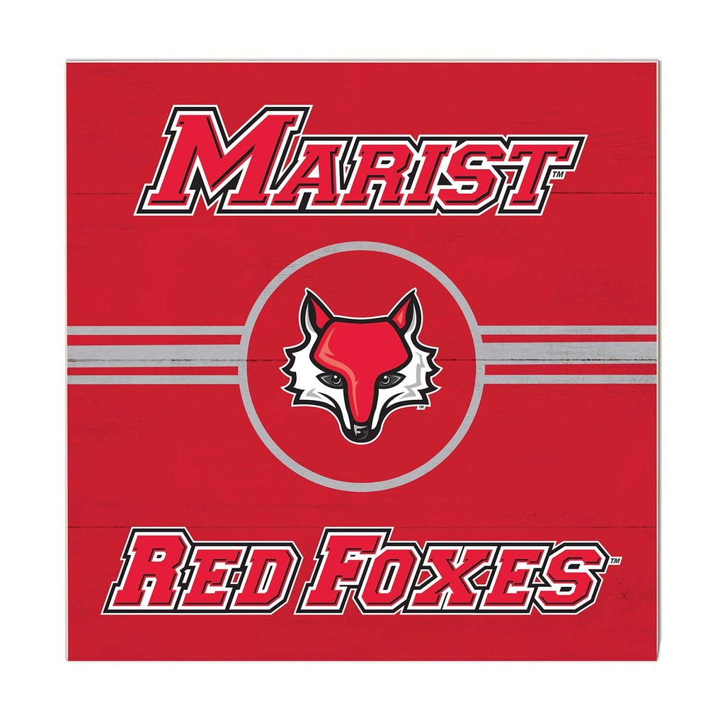 10x10 Retro Team Sign Marist College Red Foxes
