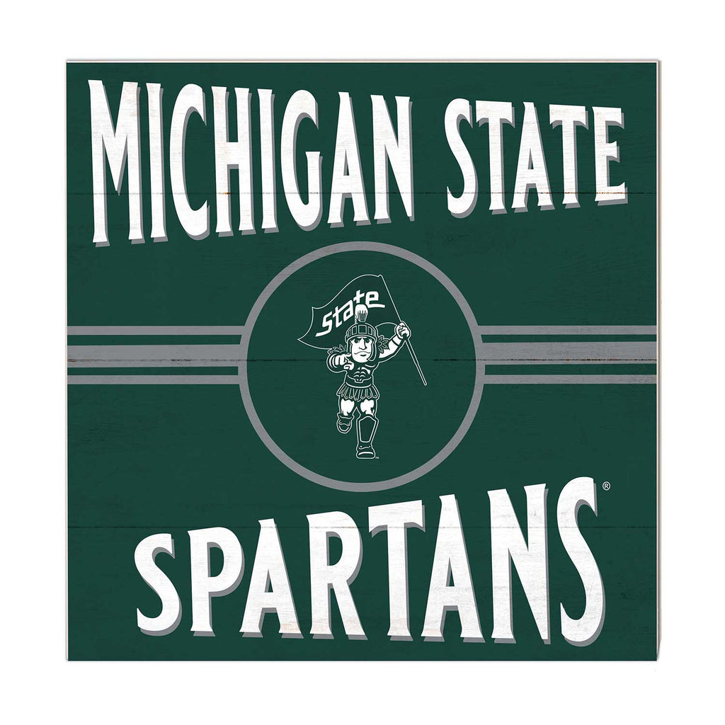10x10 Retro Team Sign Michigan State Spartans