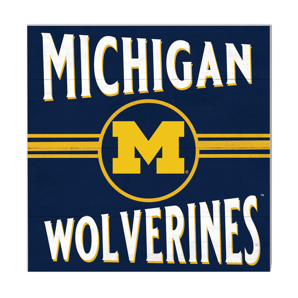 10x10 Retro Team Sign Michigan Wolverines