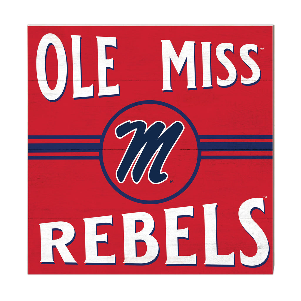 10x10 Retro Team Sign Mississippi Rebels