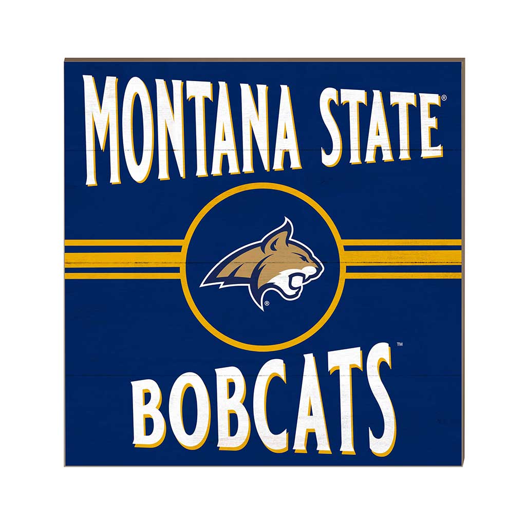10x10 Retro Team Sign Montana State Fighting Bobcats