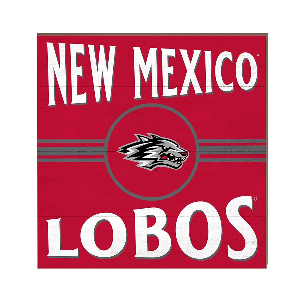 10x10 Retro Team Sign New Mexico Lobos